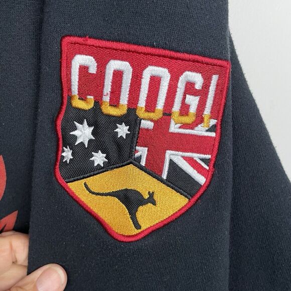 Coogi Austrailia Tri Nations Tournament Sweatshirt Men 3X Black Crewneck Rugby - Picture 5 of 10